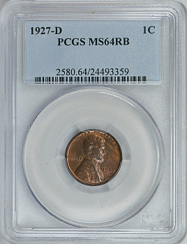 1927-D-Lincoln-Cent-PCGS-MS-64